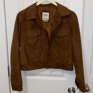Abercrombie & Fitch Brown Suede Women's Jacket